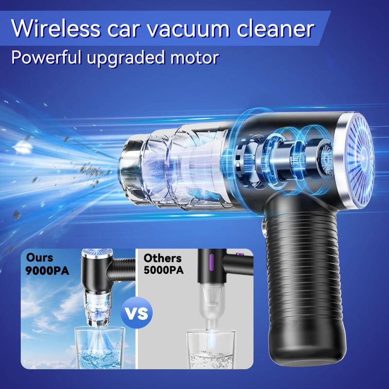 Powerful 2-In-1 Handheld Cordless Vacuum Cleaner for Home, Car & Desktop - Effortless Cleaning Anywhere!