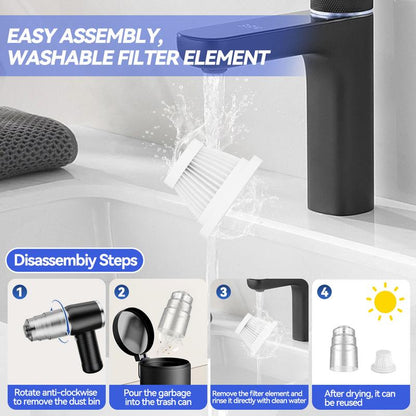 Powerful 2-In-1 Handheld Cordless Vacuum Cleaner for Home, Car & Desktop - Effortless Cleaning Anywhere!