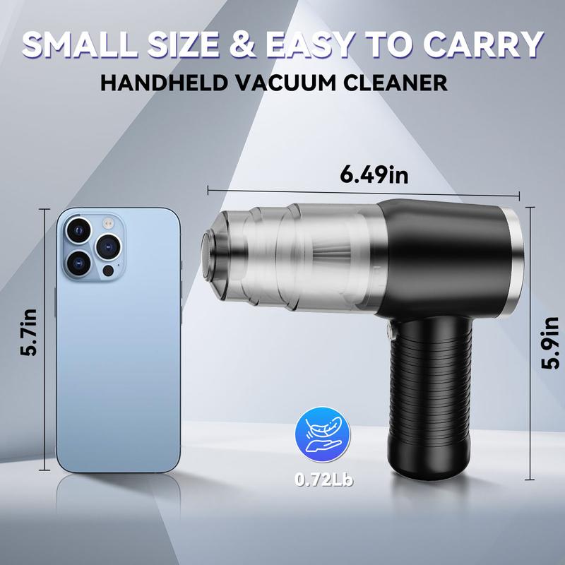 Powerful 2-In-1 Handheld Cordless Vacuum Cleaner for Home, Car & Desktop - Effortless Cleaning Anywhere!