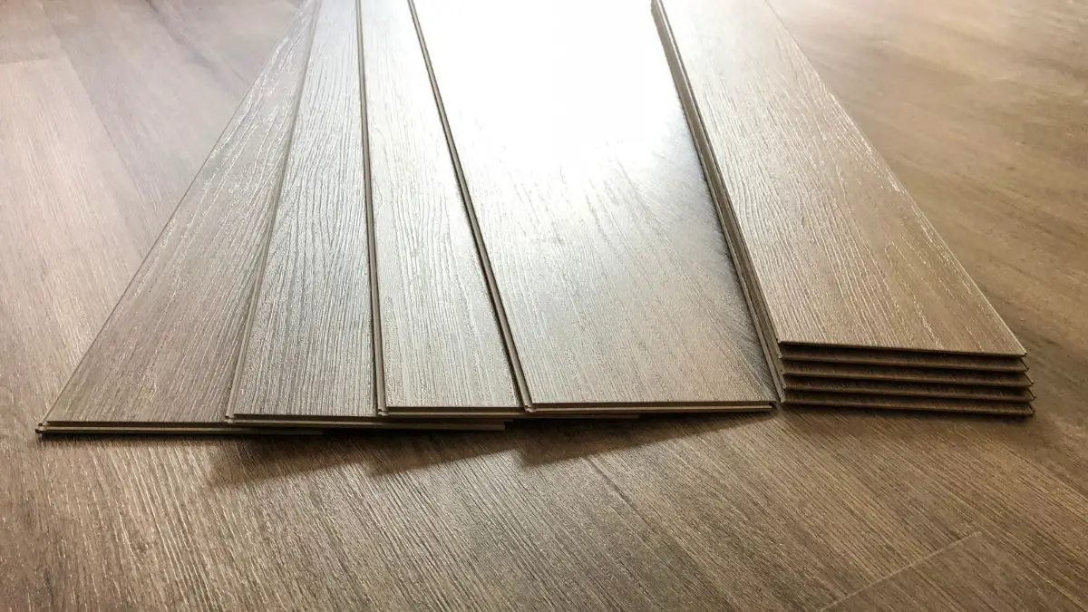 Vinyl plank flooring.