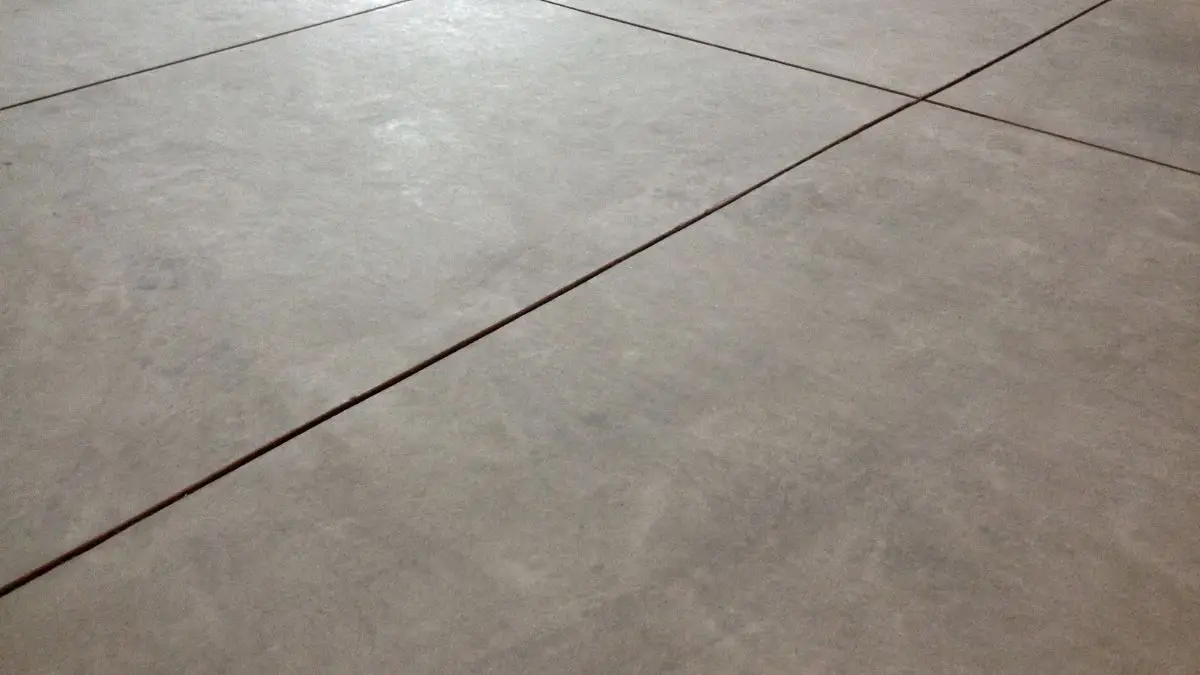 Concrete floor.