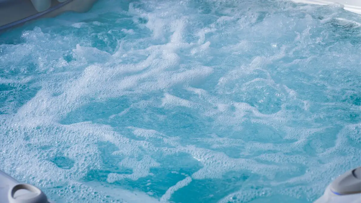 Hot tub foam.